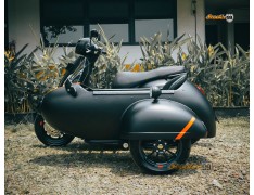 Sidecar Kit Matte Black with Orange Stripe Edition